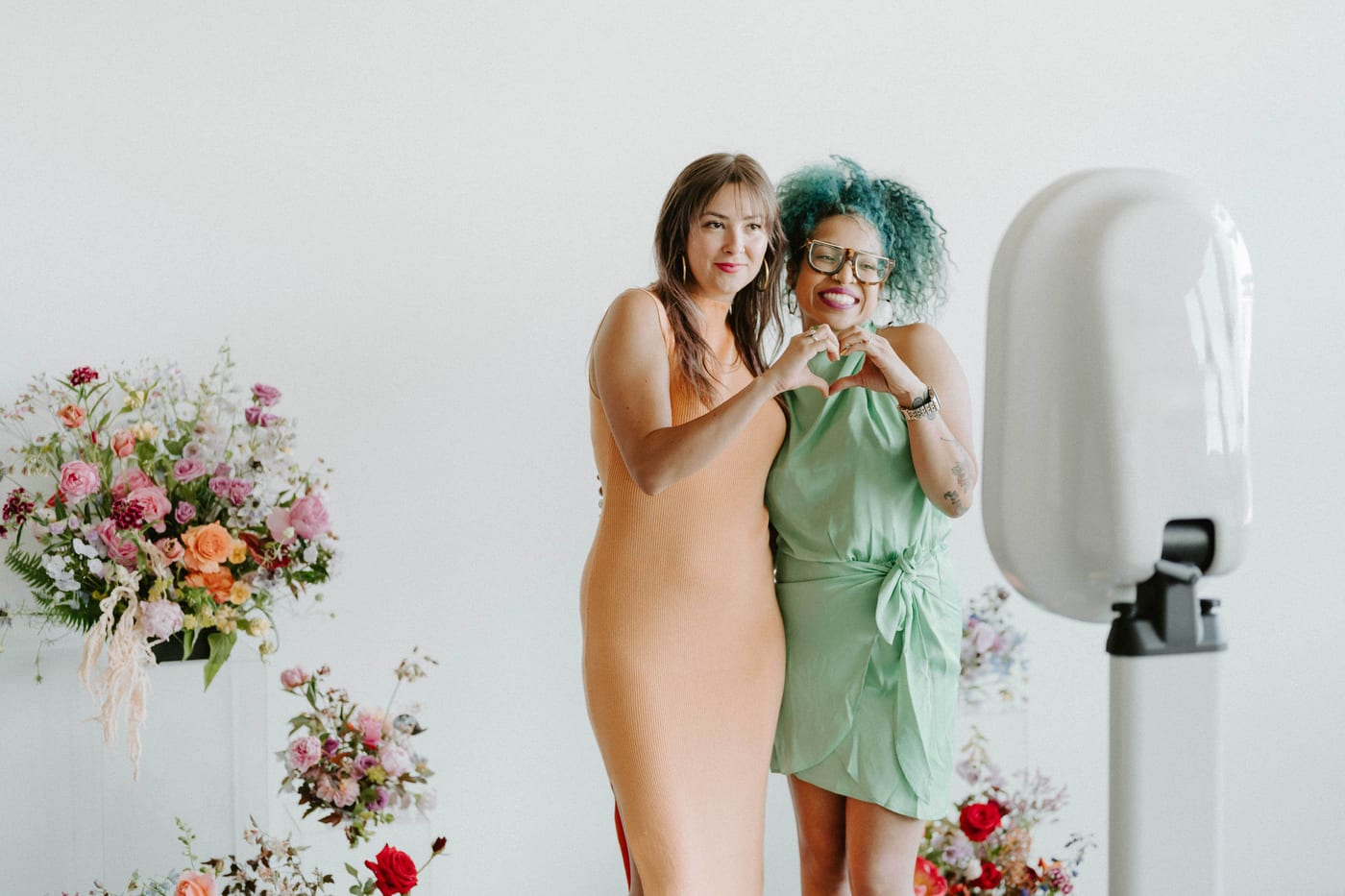 Mini Photo Booth at a Dallas wedding by DIVVIA Photo Booths